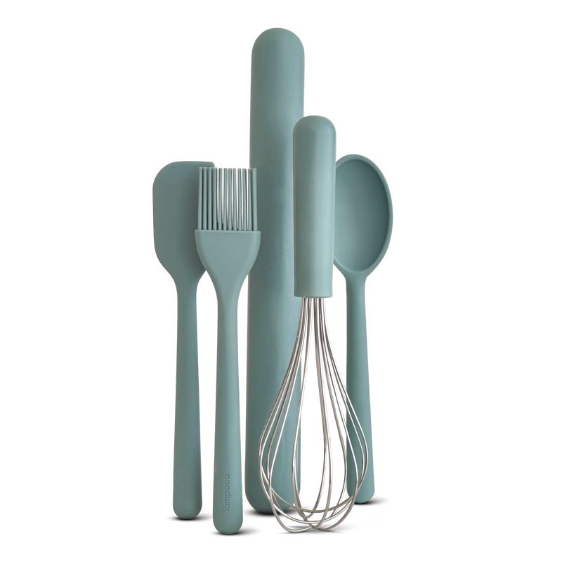 Silicone Cooking Utensils Set | Turquoise Baking Set | Tampocodesign